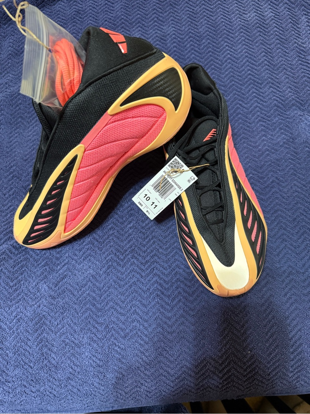 Men’s Athletic Sneakers with Orange Accents